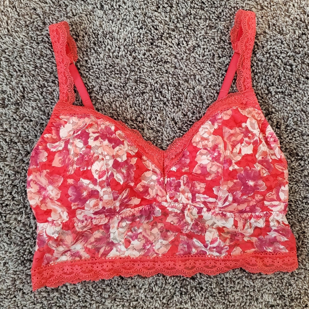 Gilly Hicks Tie Dye Floral Lace Bralette